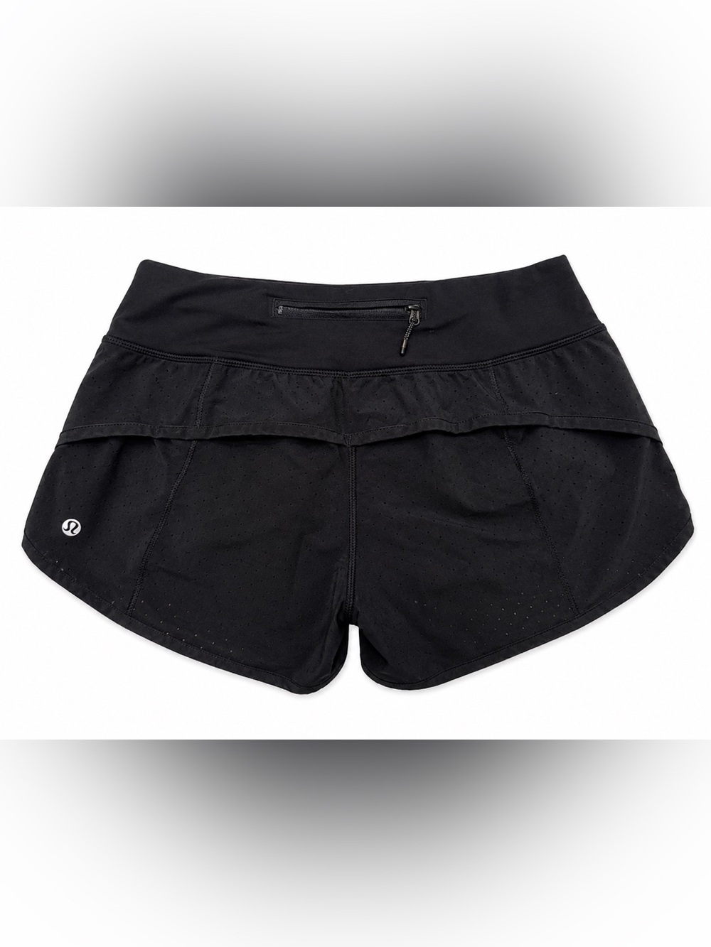 Lululemon Black Perforated Running Shorts Size 2